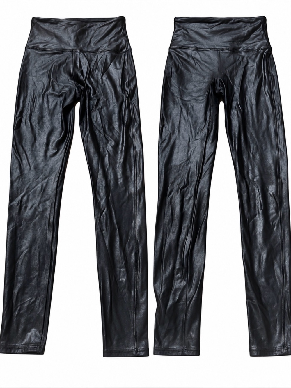 SPANX Faux Leather High Rise Leggings Black XL Like New